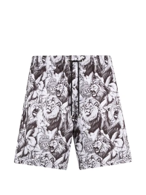 Billionaire animal-print swim shorts
