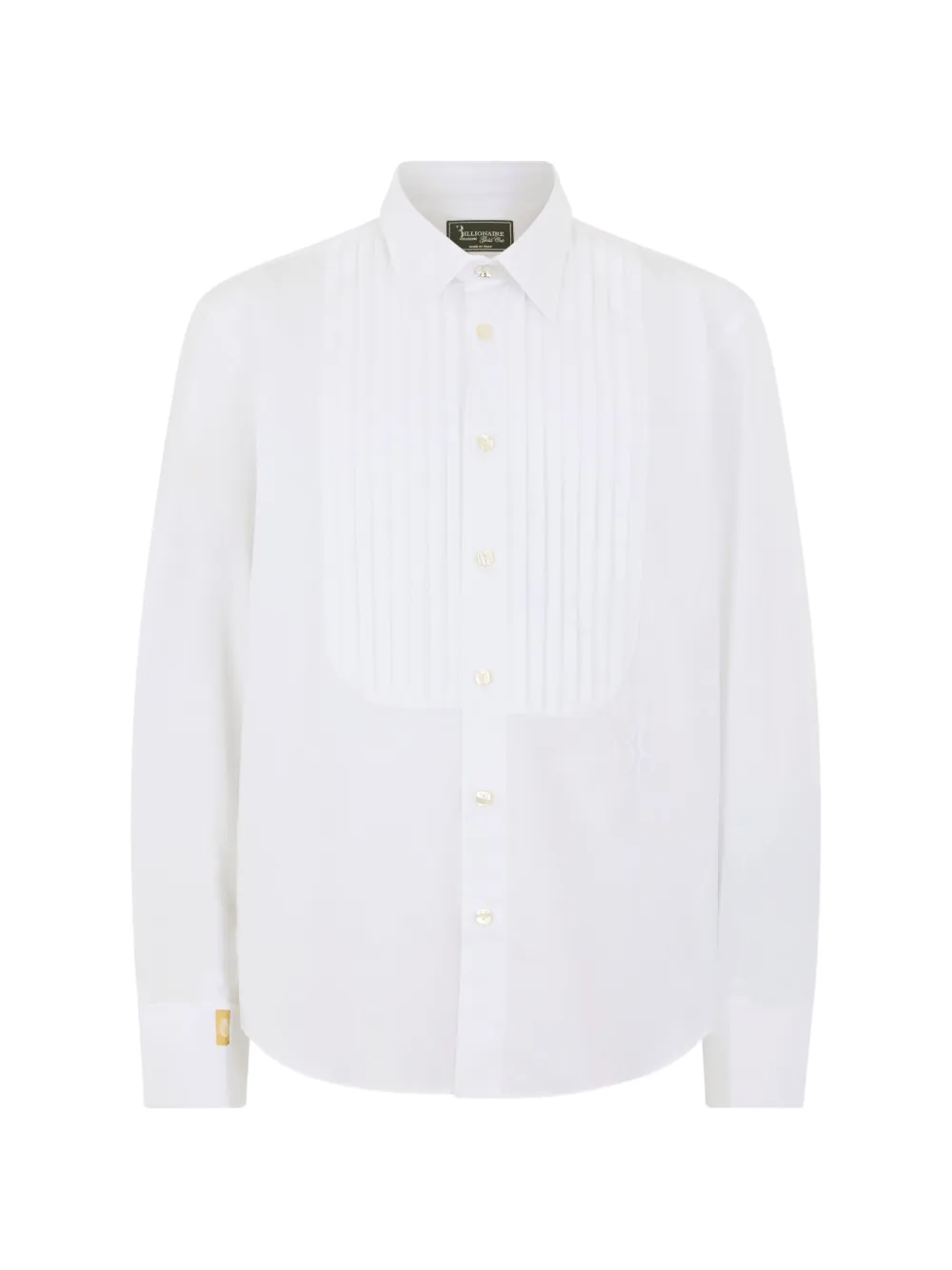 Billionaire pleated shirt - Weiß