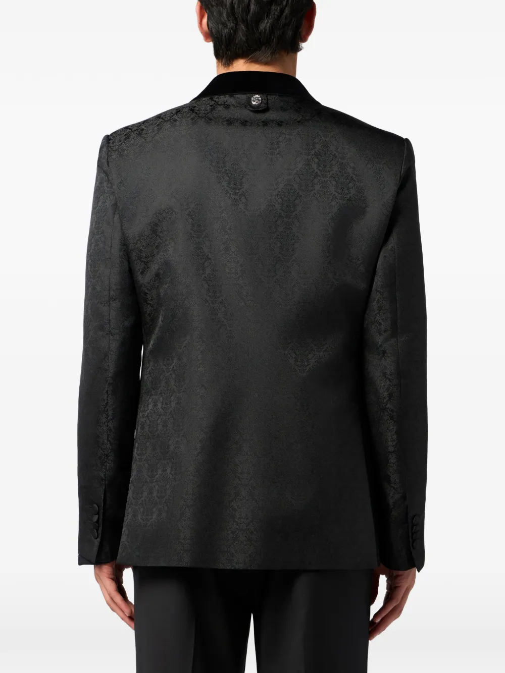 Billionaire Blazer met jacquard brokaat Zwart