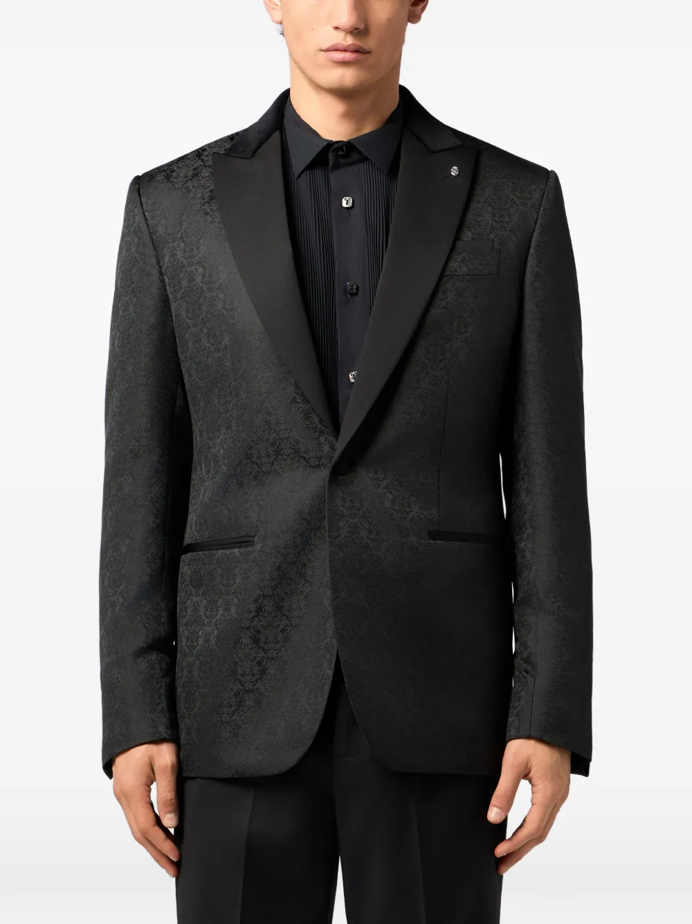 Billionaire Blazer met jacquard brokaat Zwart