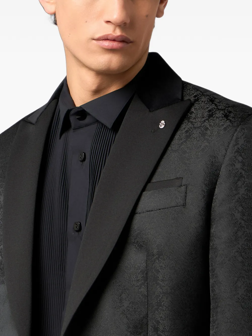 Billionaire Blazer met jacquard brokaat Zwart