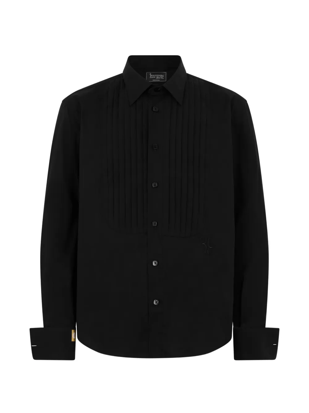 Billionaire pleated tuxedo shirt