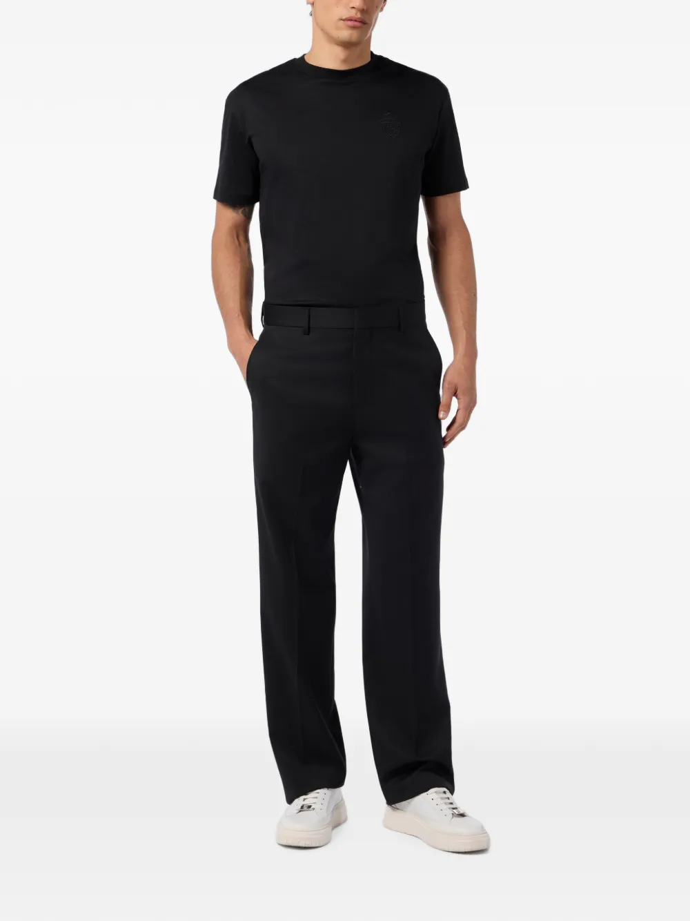 Billionaire Ruimvallende broek Zwart