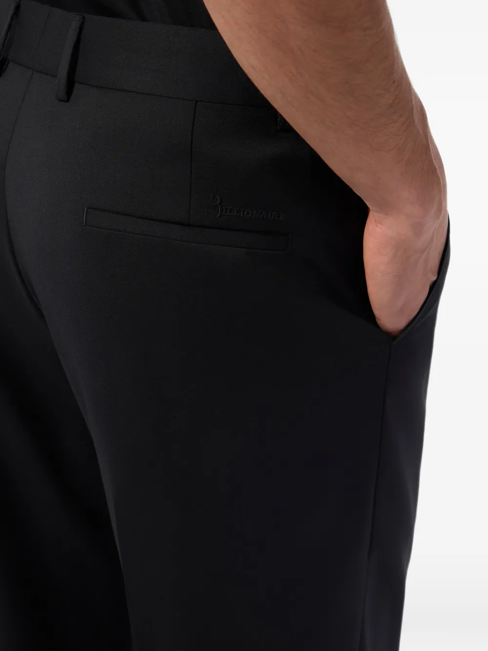 Billionaire Ruimvallende broek Zwart