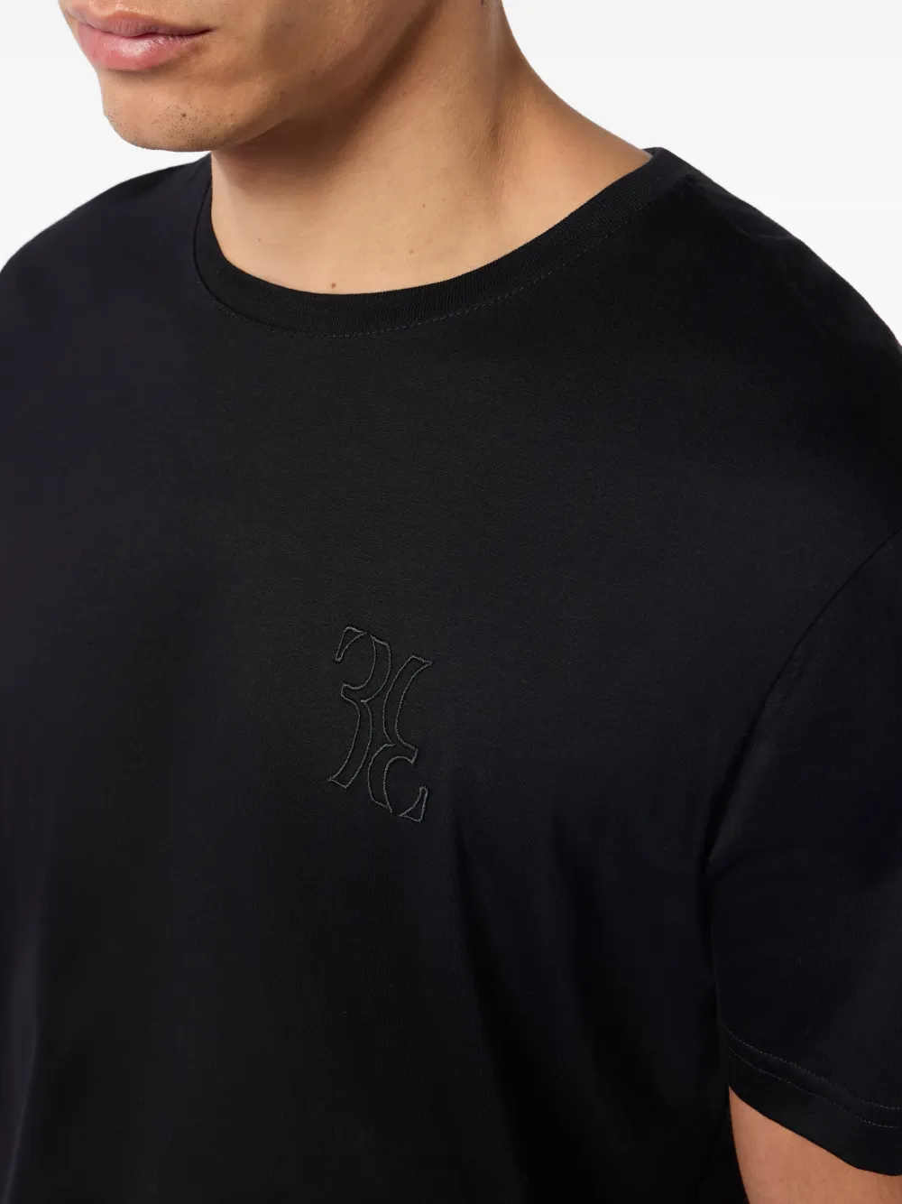 Billionaire T-shirt met ronde hals Zwart
