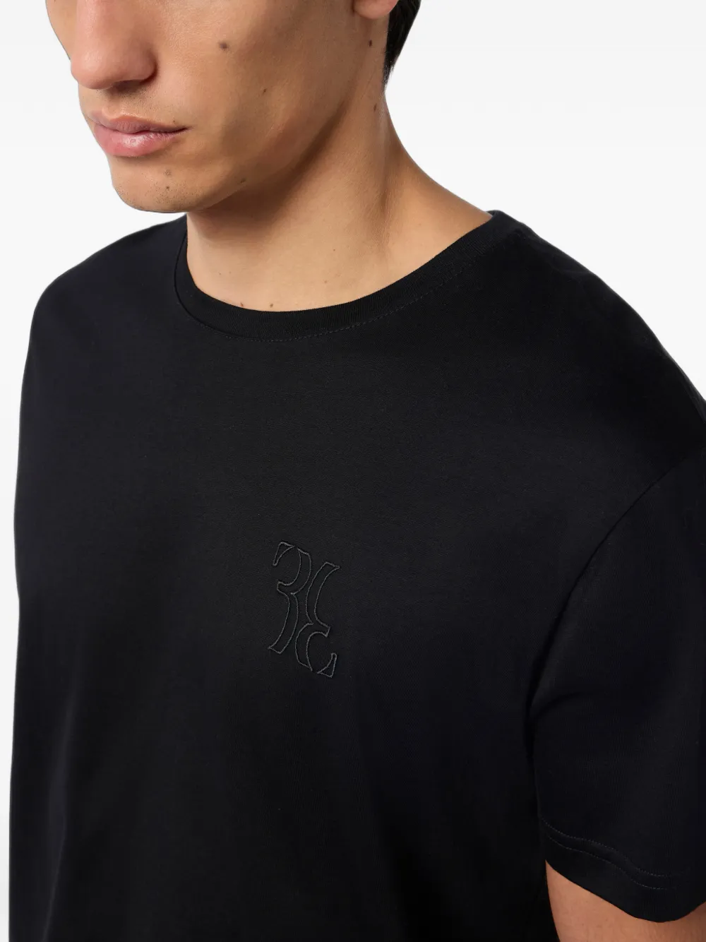 Billionaire T-shirt met ronde hals Zwart