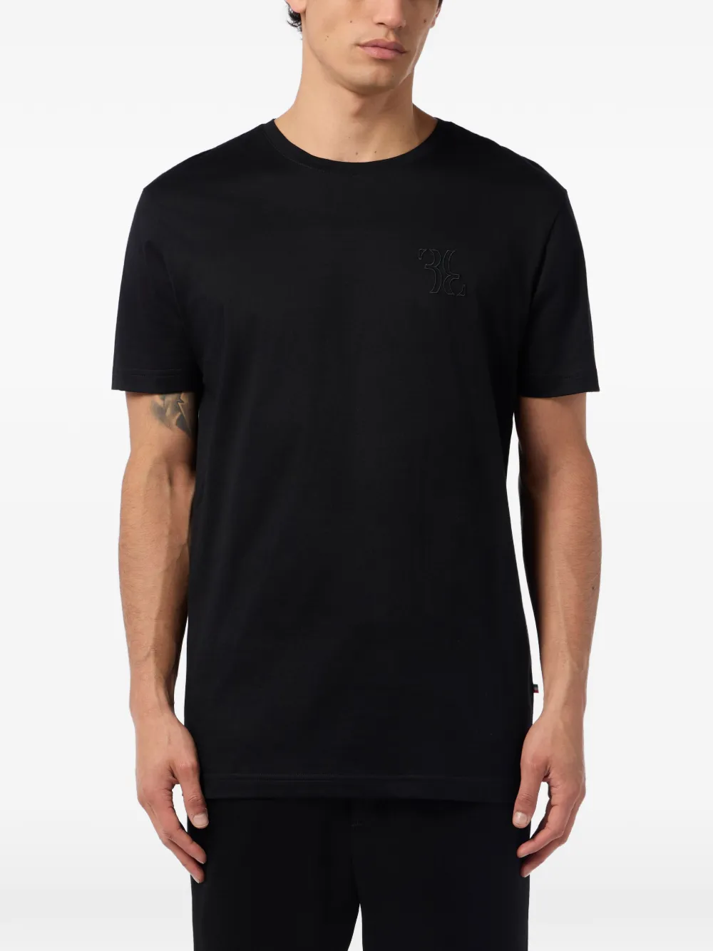 Billionaire T-shirt met ronde hals Zwart