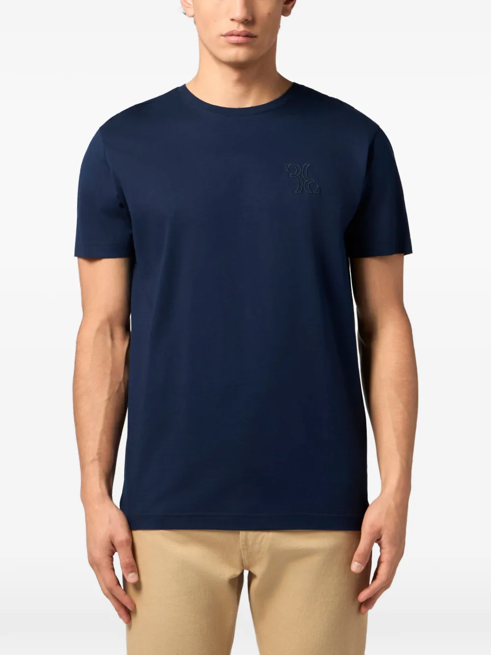 Billionaire T-shirt met ronde hals Blauw