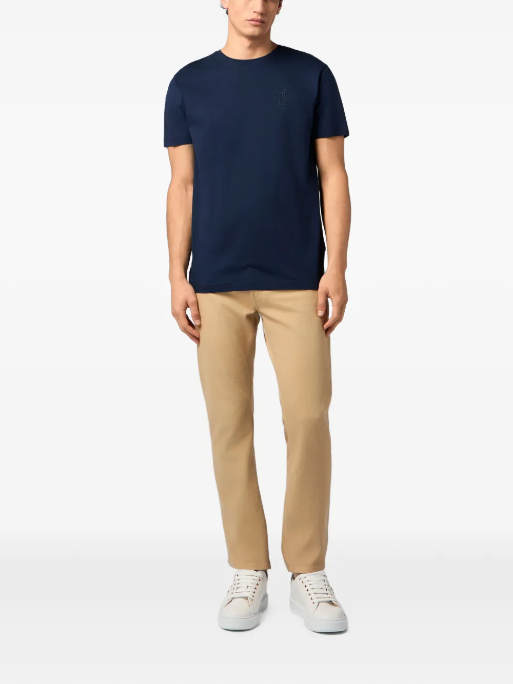 Billionaire T-shirt met ronde hals Blauw