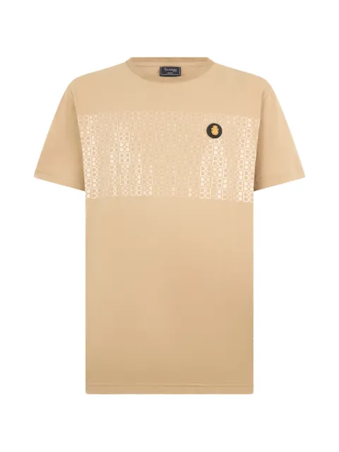 Billionaire t-shirt med monogrammotiv och rund hals