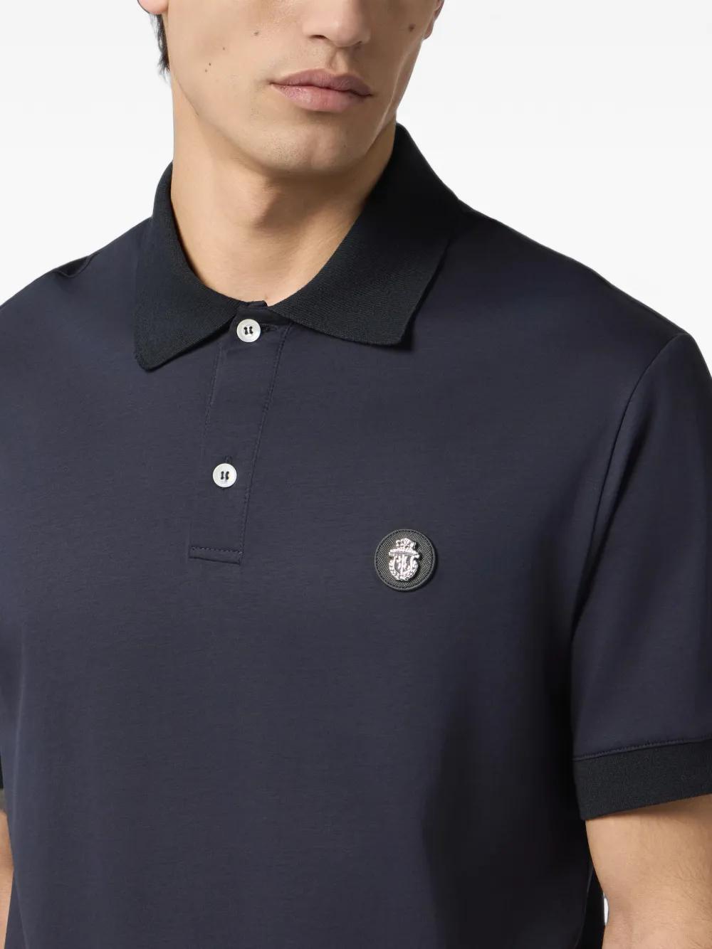 Billionaire Poloshirt met applicatie Blauw