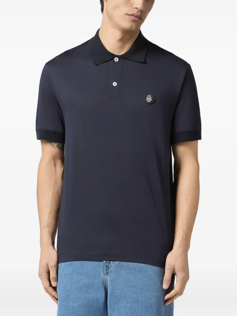 Billionaire Poloshirt met applicatie Blauw