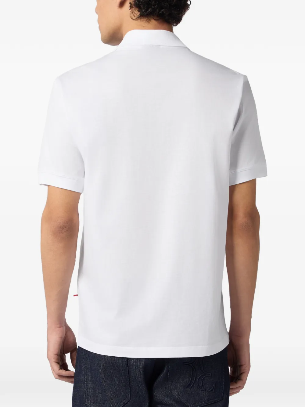 Billionaire Poloshirt met logopatch Wit