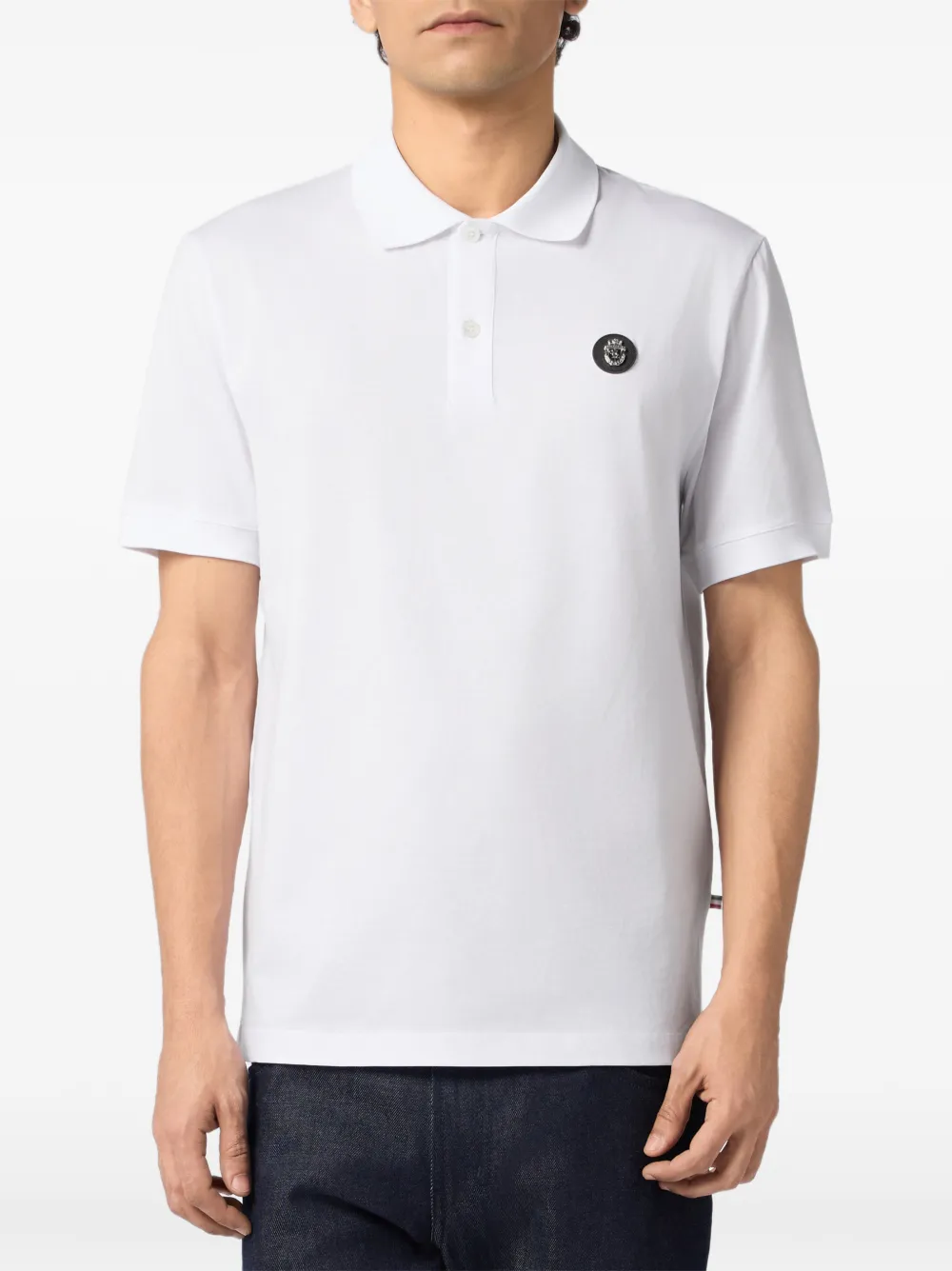 Billionaire Poloshirt met logopatch Wit