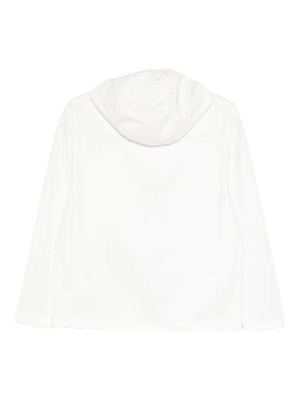 And Wander Zip-pocket Hoodie In White