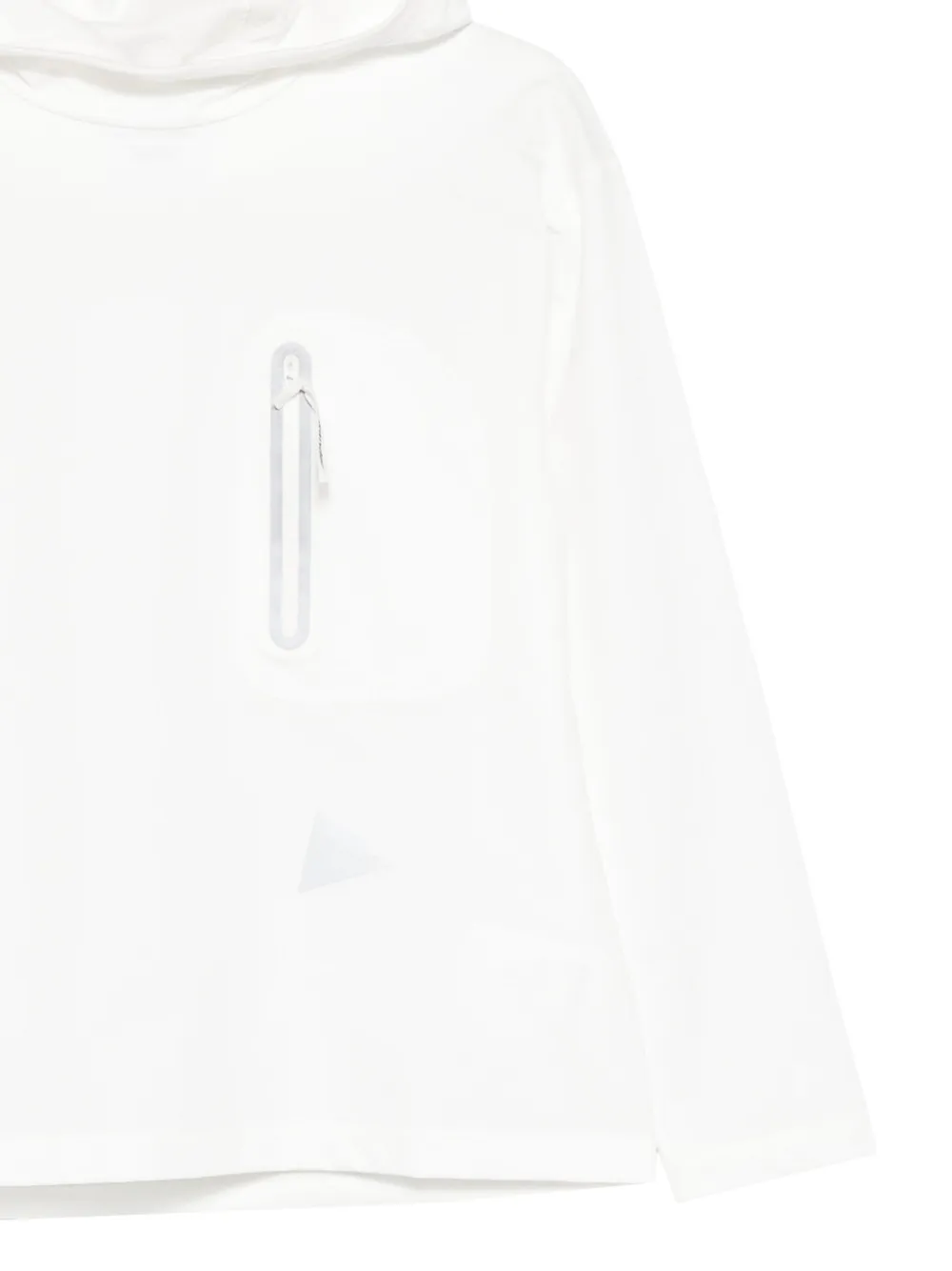 and Wander Hoodie met ritszak Wit