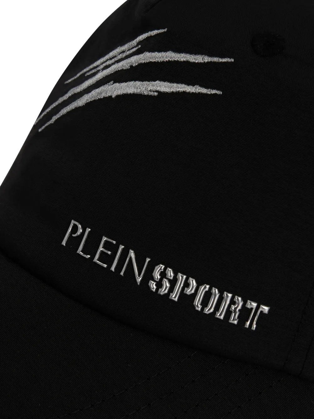 Plein Sport Honkbalpet met logo Zwart