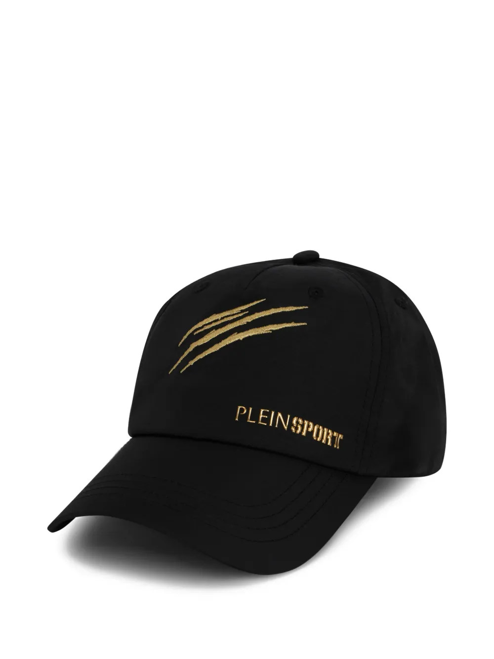 Plein Sport Cappello da baseball con placca logo - Nero