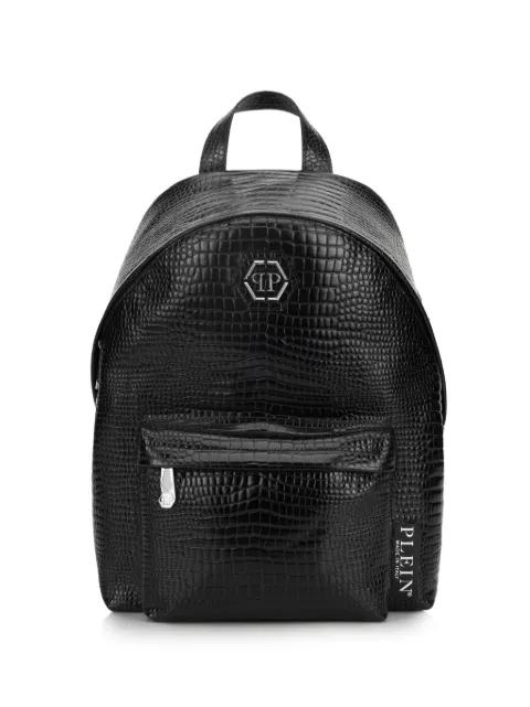 Philipp Plein top-handle leather backpack