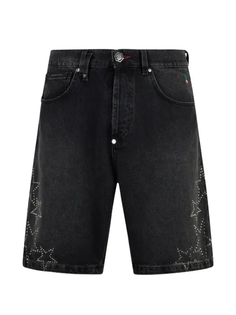 Philipp Plein stars denim shorts