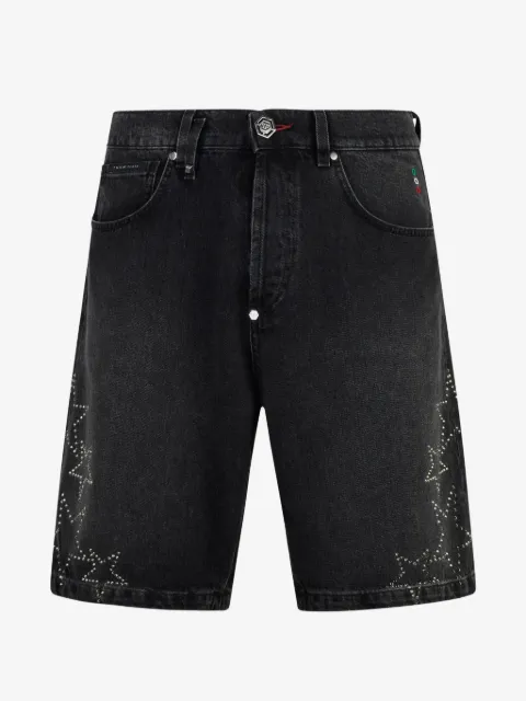 Philipp Plein stars denim shorts