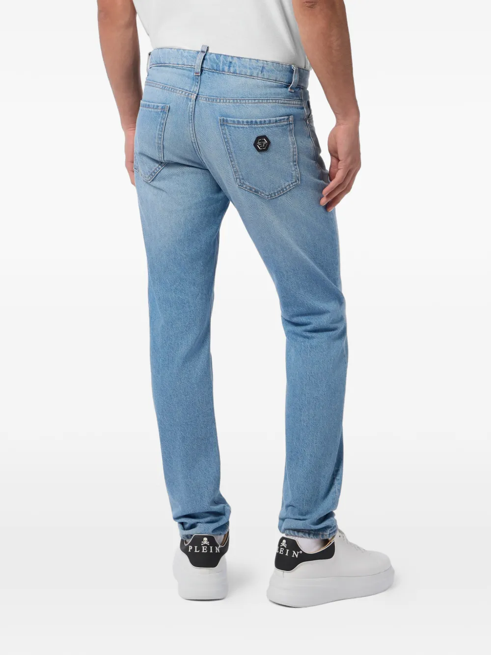 Philipp Plein Straight jeans Blauw