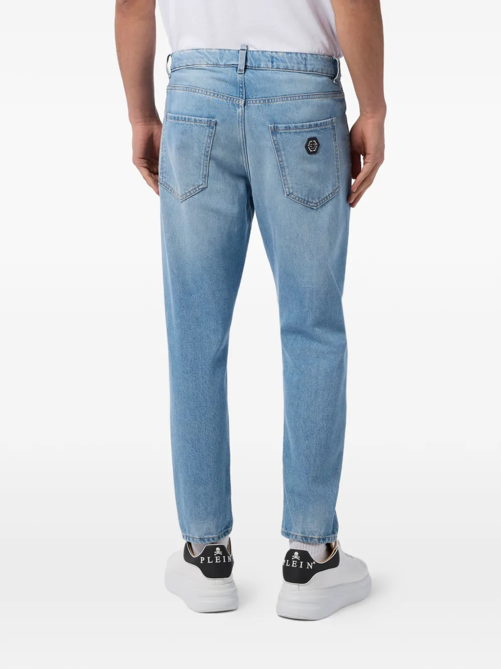 Philipp Plein Jeans met applicatie Blauw