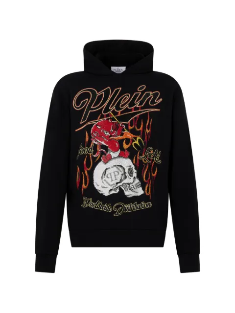 Philipp Plein devil-graphic hoodie