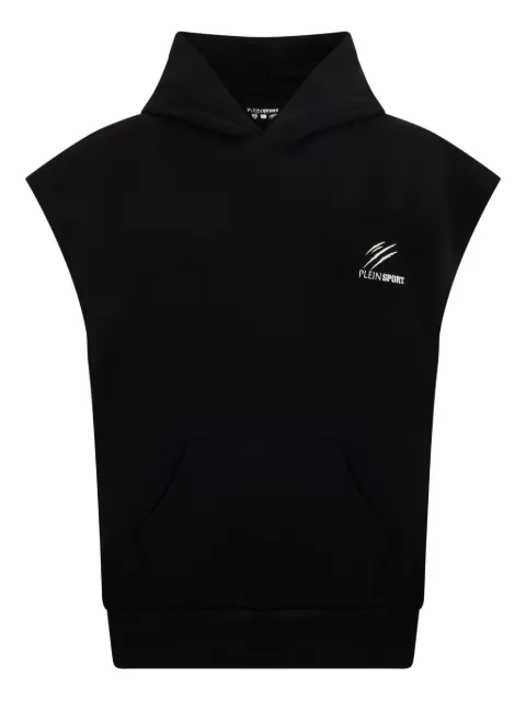 Plein Sport ærmeløs hættetrøje med logodetalje