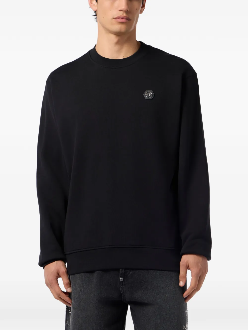 Philipp Plein Sweater met ronde hals Zwart