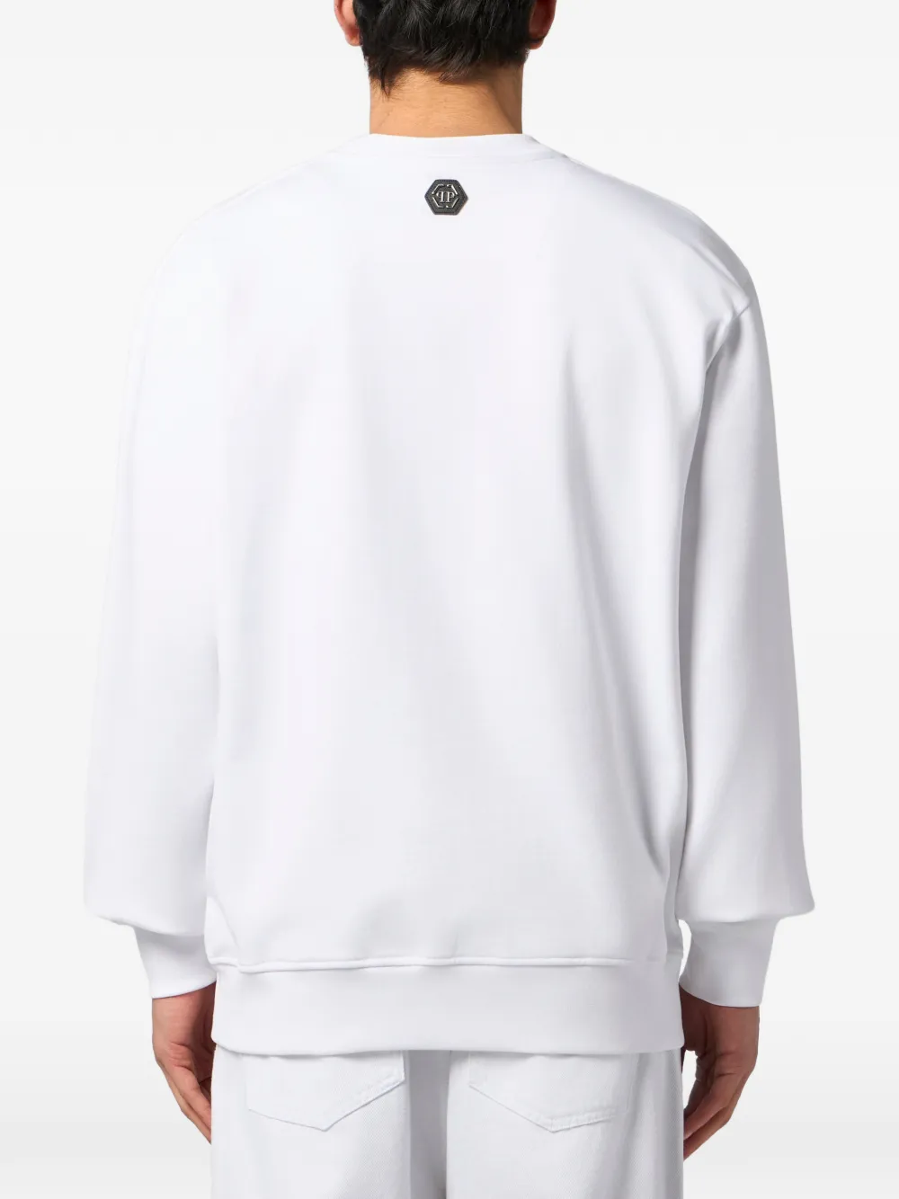 Philipp Plein Sweater met ronde hals Wit
