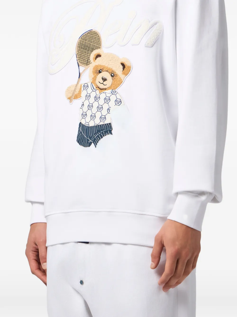 Philipp Plein Sweater met ronde hals Wit