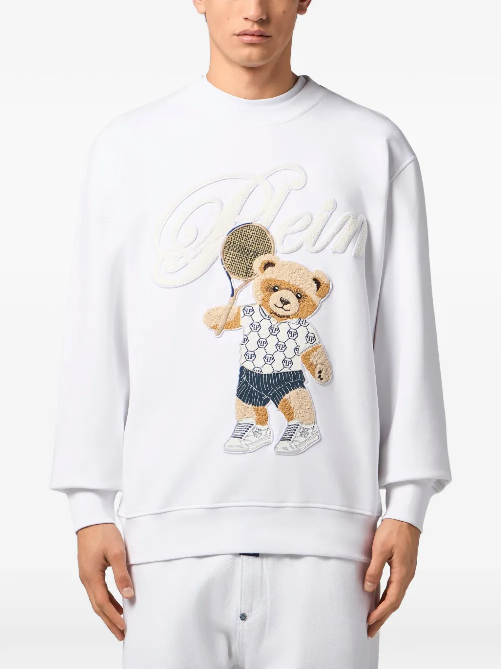 Philipp Plein Sweater met ronde hals Wit