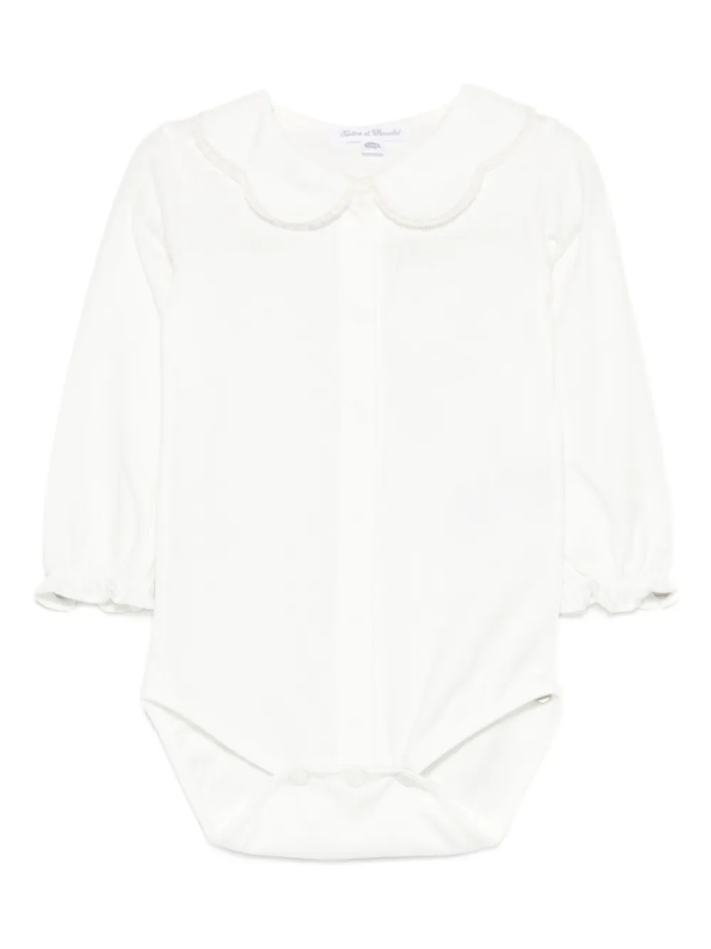 Tartine Et Chocolat embroidered collared top | White | Image 1