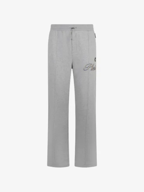 Philipp Plein pants con letras bordadas