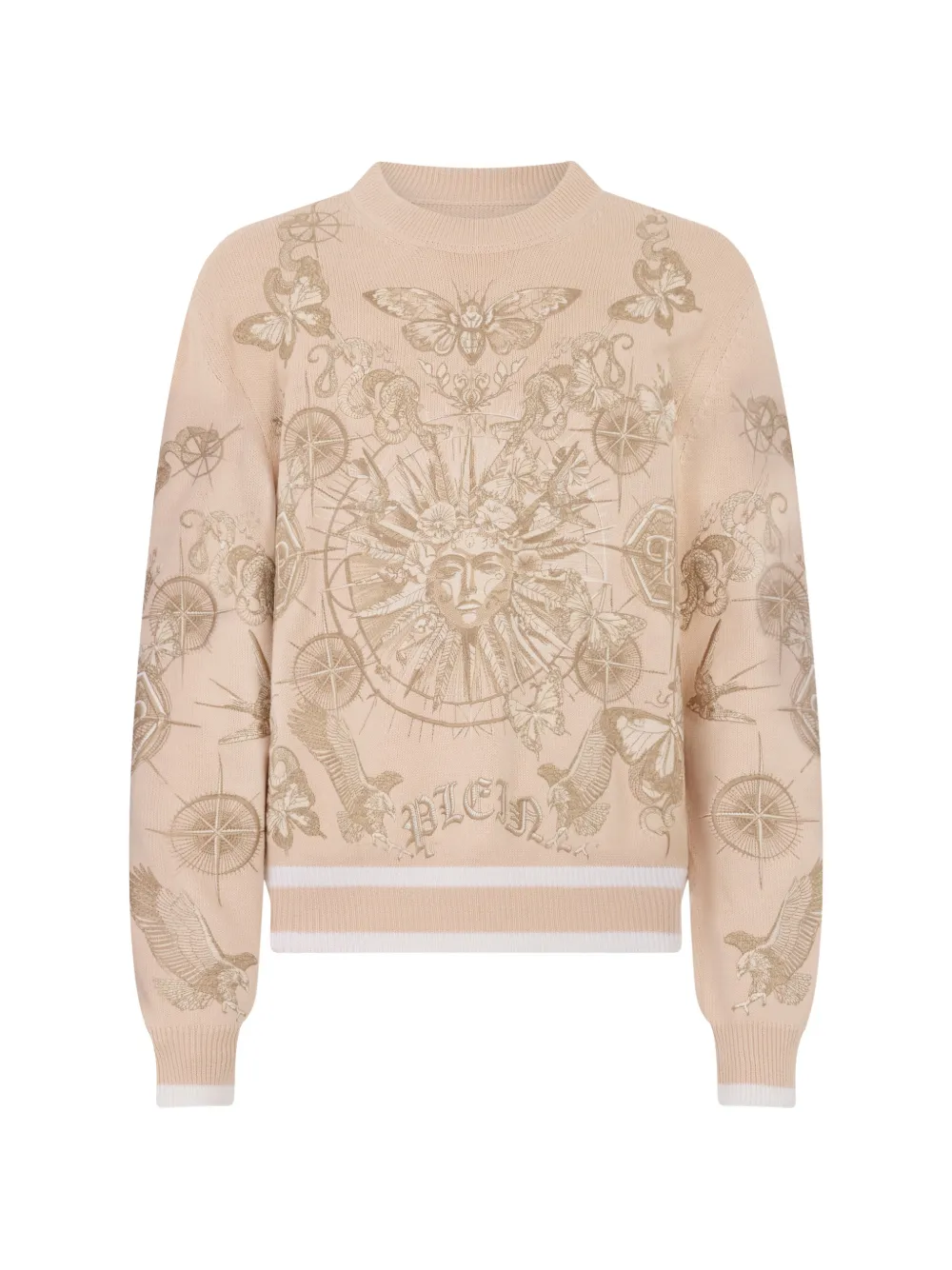 Philipp Plein tattoo round-neck sweater - Toni neutri