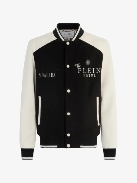 Philipp Plein rear-dragon-detail bomber jacket