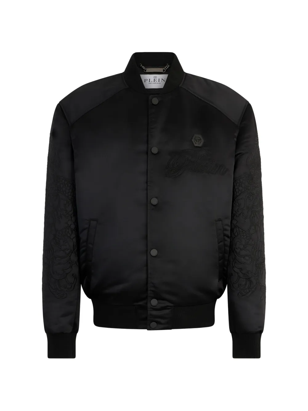 Philipp Plein rear-embroidered bomber jacket - Black