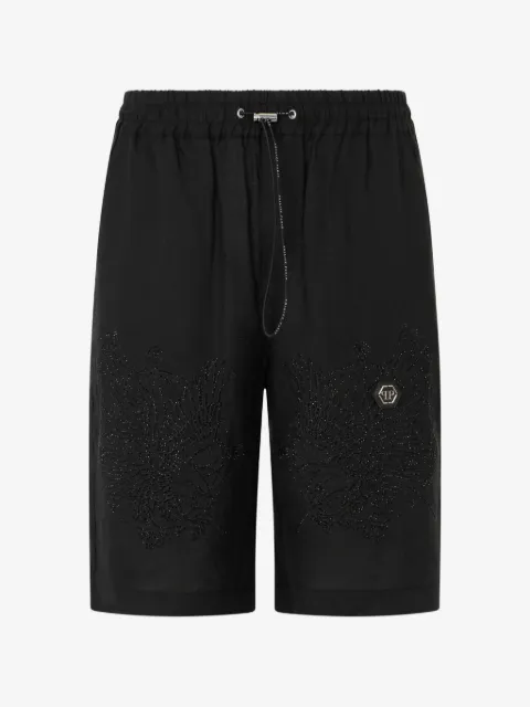 Philipp Plein shorts bowling bordados