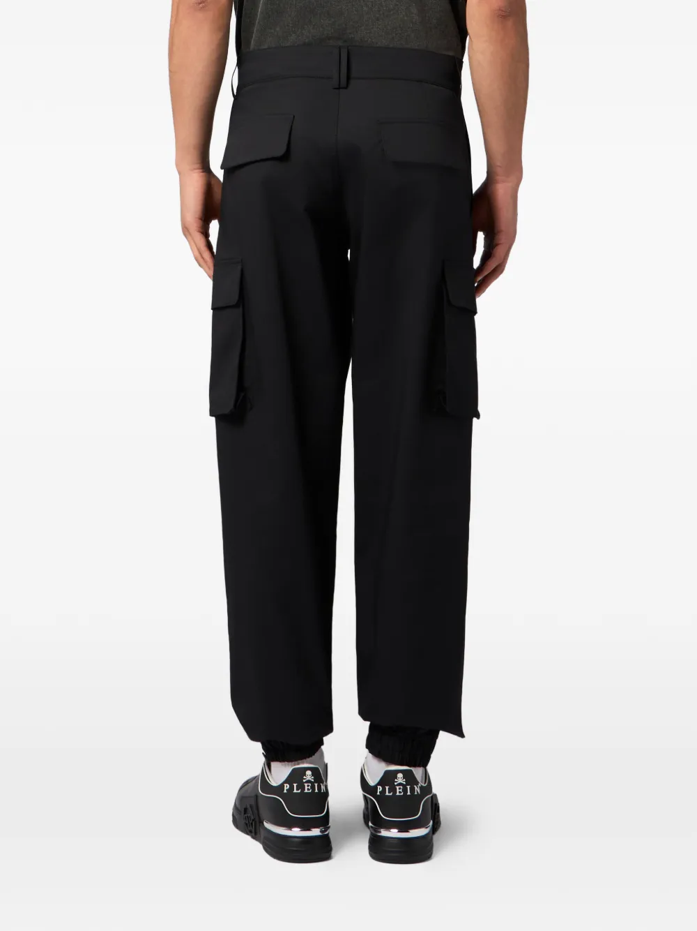  Philipp Plein Black Cargo Pants 