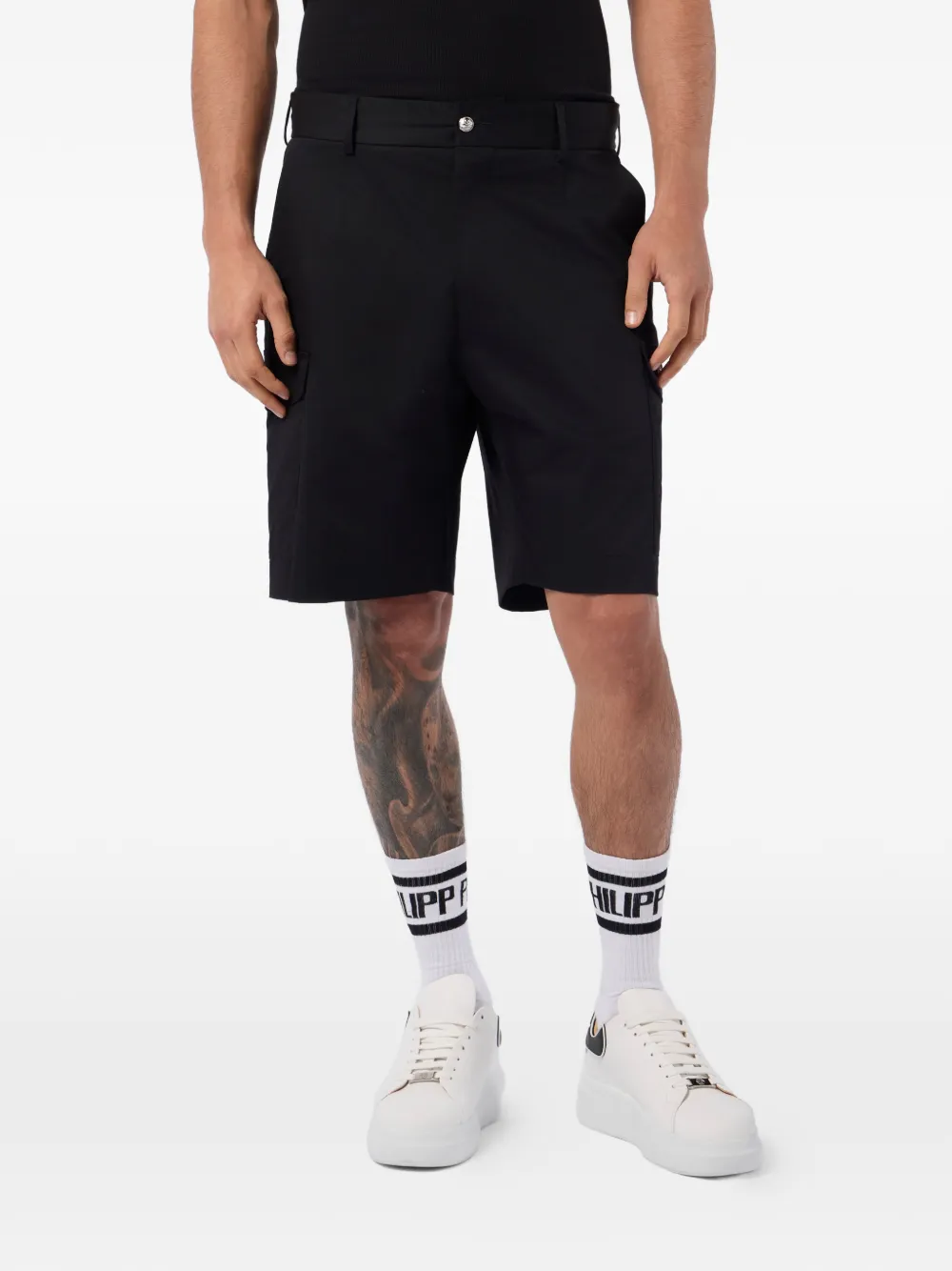 Philipp Plein Cargo shorts Zwart