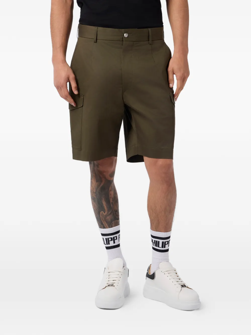  Philipp Plein Cargo Shorts - Green 