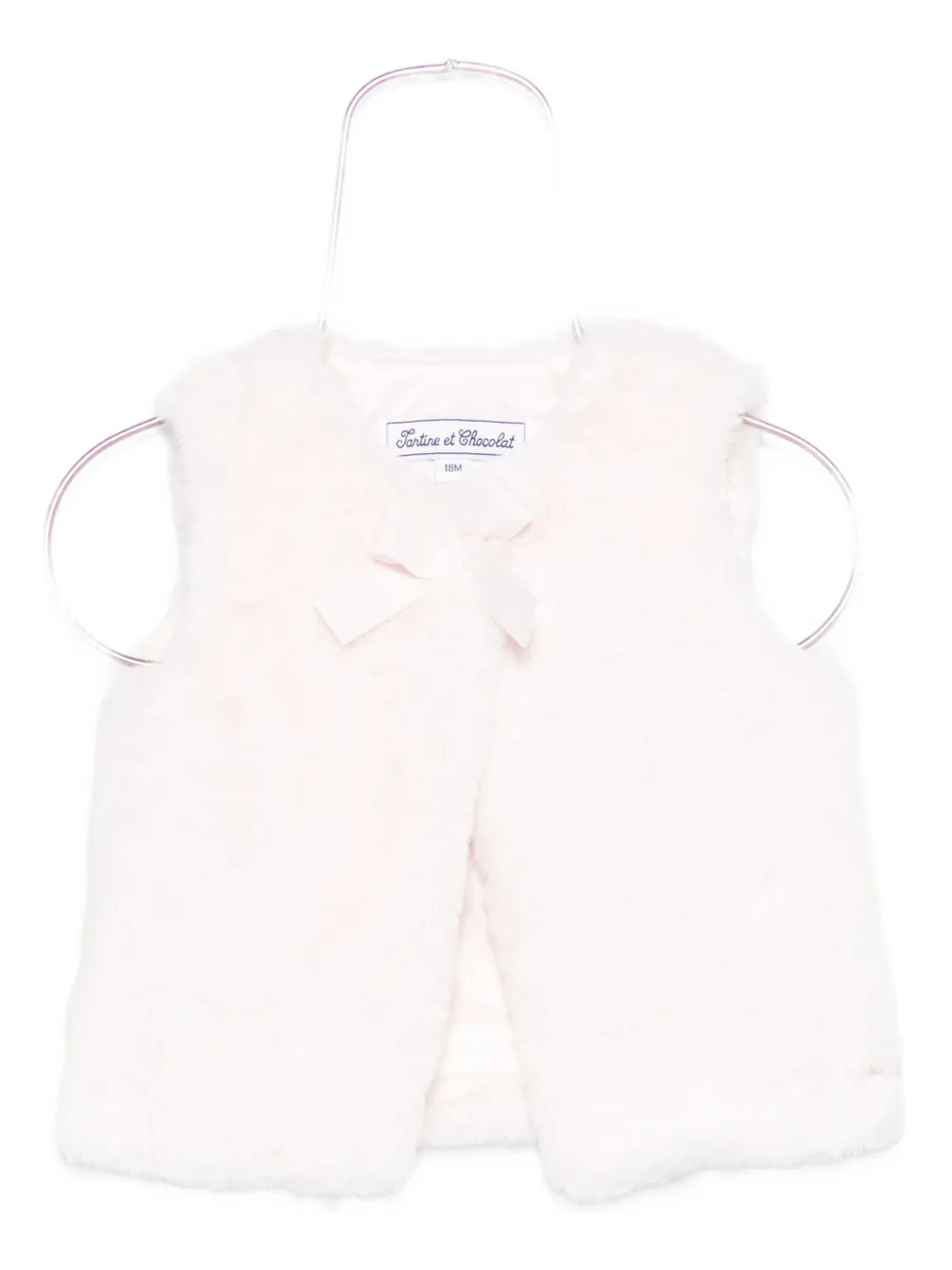 Tartine Et Chocolat Bow-detail Gilet In White