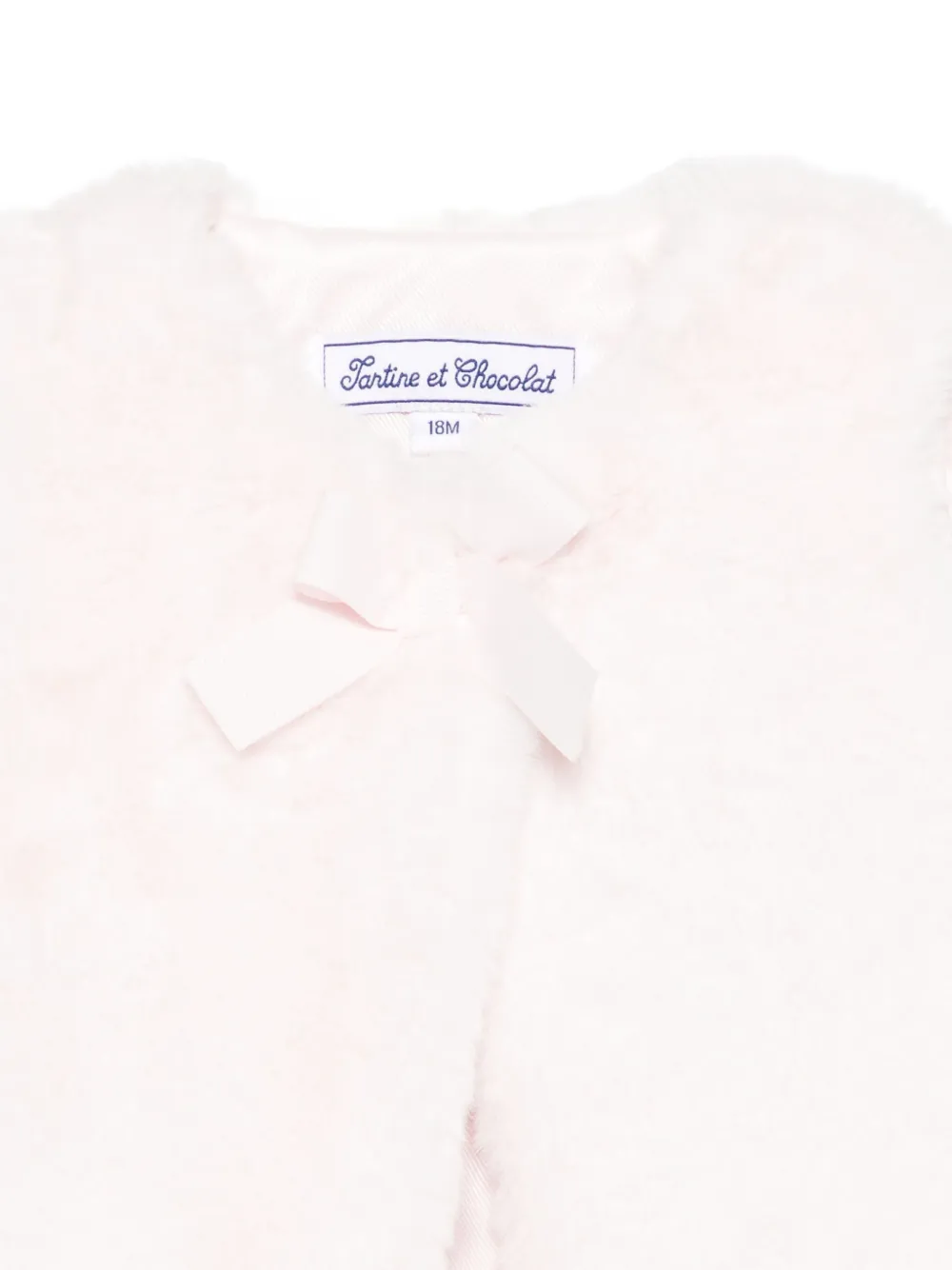 Tartine Et Chocolat Gilet met strikdetail Roze