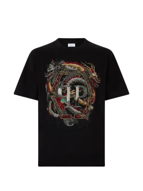 Philipp Plein round-neck dragon-motif T-shirt