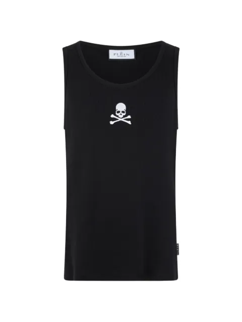 Philipp Plein skull-embroidered tank top