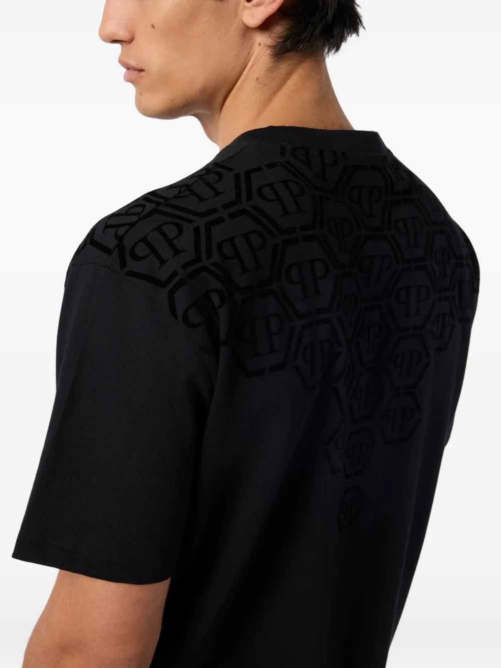 Philipp Plein T-shirt met logopatroon Zwart