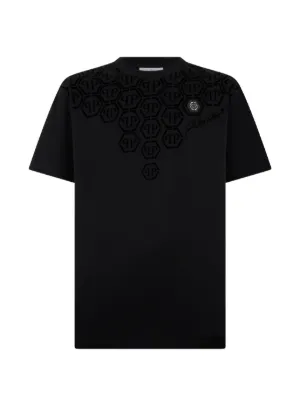 Philipp Plein logo-pattern t-shirt