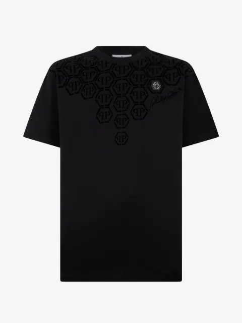 Philipp Plein logo-pattern t-shirt