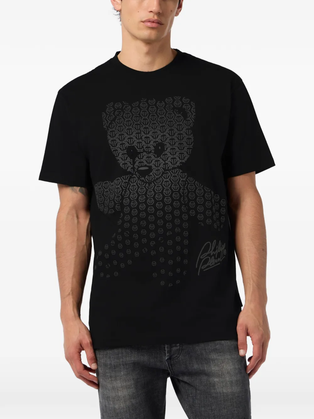  Philipp Plein Teddy Bear-print T-shirt - Black 
